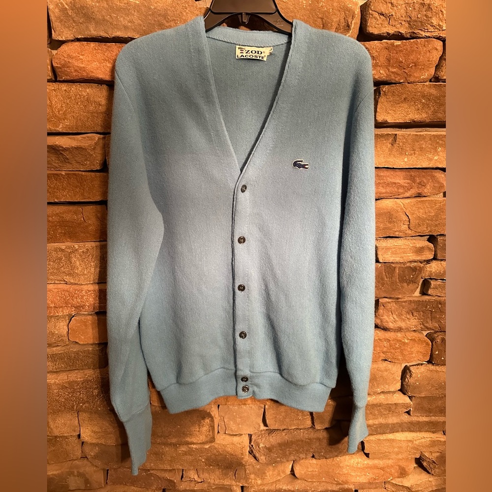 Izod Lacoste Men’s Cardigan Vintage